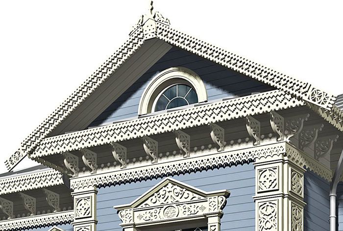 Дърворезбата винаги е била елемент от дизайна на фасадата на дървена къща
