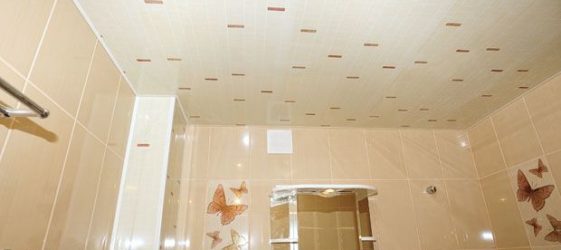 Декорация на тавана с пластмасови панели